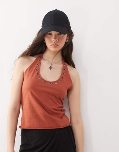 Top dos nu à aillets - Rouille - Weekday - Modalova