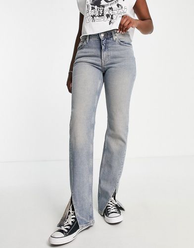 Jeans con spacco in misto cotone chiaro effetto consumato - LBLUE - Weekday - Modalova