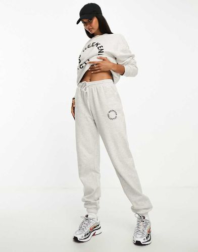 Weekend Collective - Joggers oversize con logo mélange in coordinato - ASOS WEEKEND COLLECTIVE - Modalova