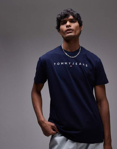 T-shirt con logo lineare - Tommy Jeans - Modalova