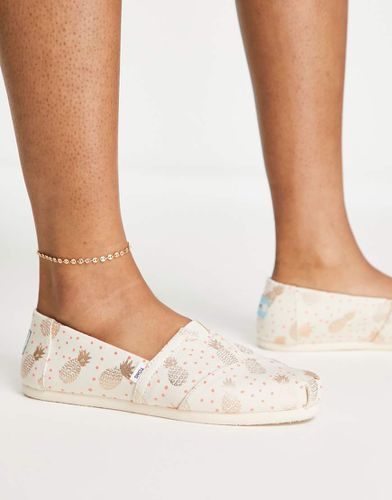 Alpargata - Espadrilles con stampa di ananas - Toms - Modalova