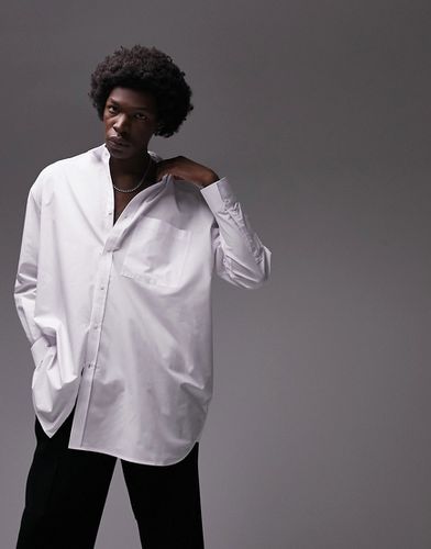 Camicia elegante oversize bianca - Topman - Modalova