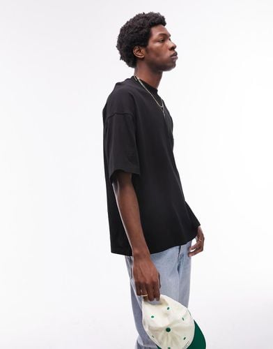 T-shirt super oversize nera - Topman - Modalova