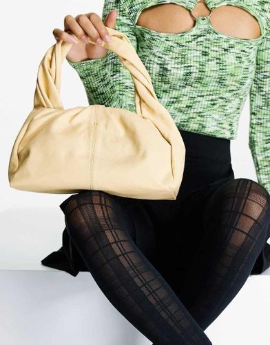 Borsa a mano in pelle premium color latticello - Topshop - Modalova