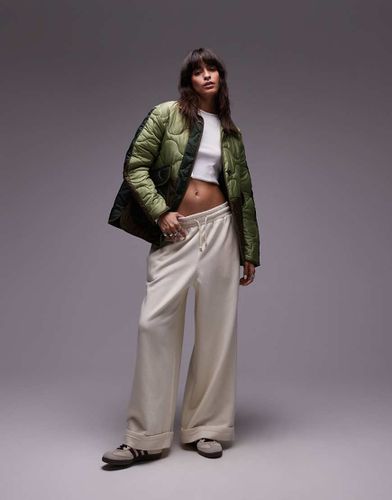 Giacca bomber foderata con trapuntatura patchwork - Topshop - Modalova