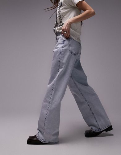 Jeans a colonna a vita medio alta candeggiati - Topshop - Modalova