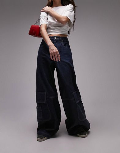 Jeans cargo indaco stile skater - Topshop - Modalova