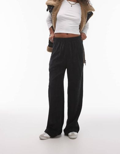 Joggers neri in velluto a coste - Topshop - Modalova