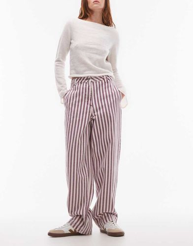 Pantaloni dritti a righe - Topshop - Modalova