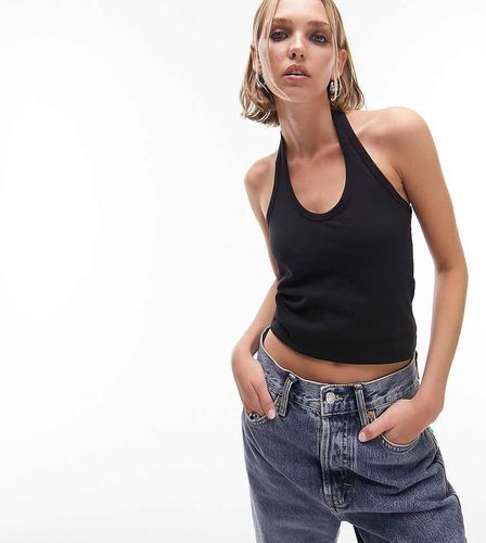 Top allacciato al collo - Topshop Petite - Modalova