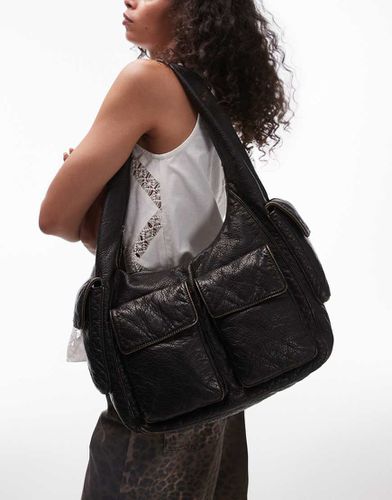 Sammy - Borsa da spalla invecchiato con tasche stile anni '90 - Topshop - Modalova