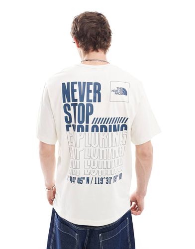 Coordinates - T-shirt sporco con stampa sul retro - The North Face - Modalova