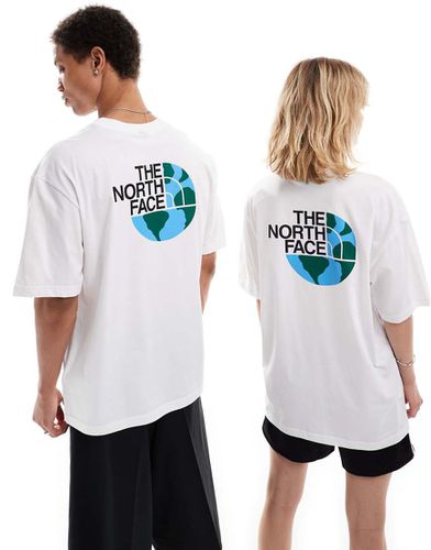 Dome - T-shirt oversize bianca con stampa sul retro - The North Face - Modalova