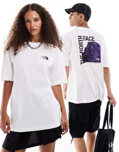 Half Dome - T-shirt oversize bianca con stampa sul retro - The North Face - Modalova