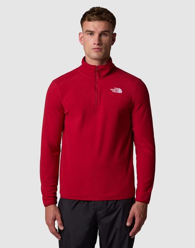 M 100 Glacier - Top granata con zip corta - The North Face - Modalova