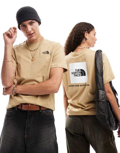 NSE - T-shirt beige con riquadro stampato sul retro - The North Face - Modalova