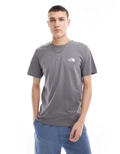 Simple Dome - T-shirt grigia con logo - The North Face - Modalova