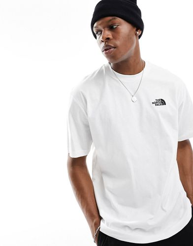 Simple Dome - T-shirt oversize bianca con logo - The North Face - Modalova