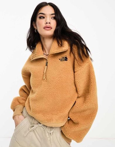 Platte High - Pile pesante beige con zip corta - The North Face - Modalova