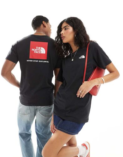 Red Box - T-shirt nera con stampa sul retro - The North Face - Modalova