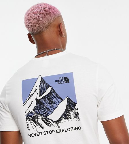 T-shirt sporco con stampa con riquadro con montagna sul retro - In esclusiva per ASOS - The North Face - Modalova