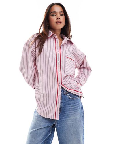 Camicia a righe con finiture rosse - Threadbare - Modalova