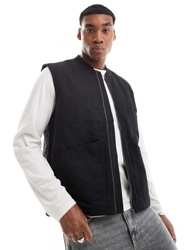 Gilet in cotone con zip - Threadbare - Modalova