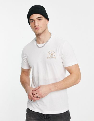 T-shirt bianca con stampa sul retro - True Religion - Modalova