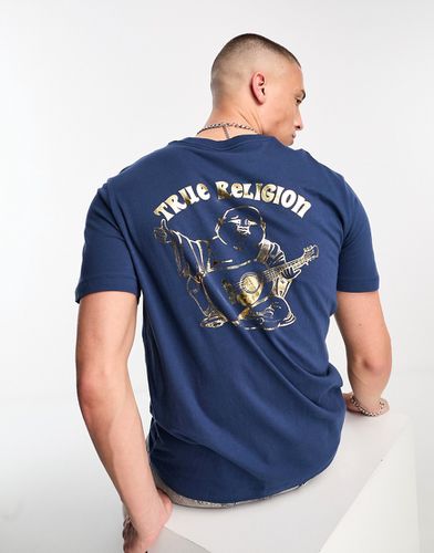 True Religion - T-shirt blu navy - True Religion - Modalova