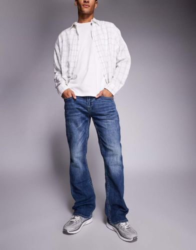 Billy - Jean droit à poche bandana brodée - délavé - True Religion - Modalova