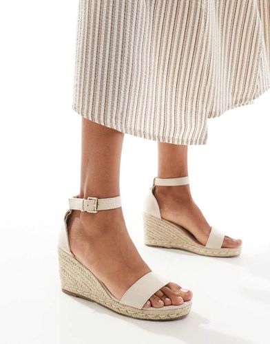 Espadrilles con zeppa alta in iuta beige - Truffle Collection - Modalova