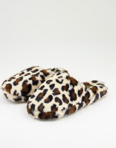 Pantofole sabot soffici in stampa leopardata - Truffle Collection - Modalova