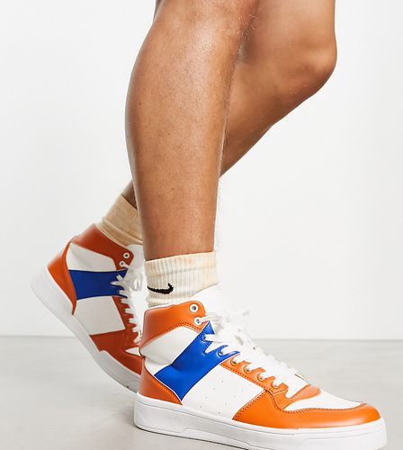 Sneakers stringate alte arancioni a pianta larga - Truffle Collection - Modalova