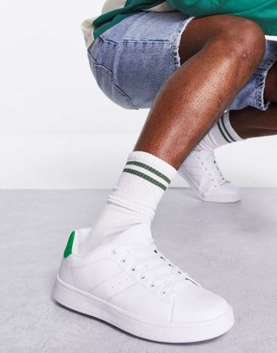Sneakers stringate bianche con dettaglio verde - Truffle Collection - Modalova
