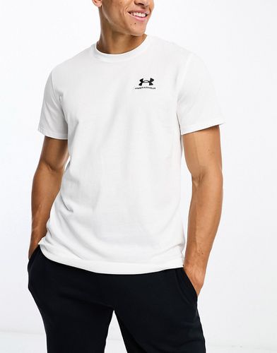 T-shirt bianca pesante con logo - Under Armour - Modalova