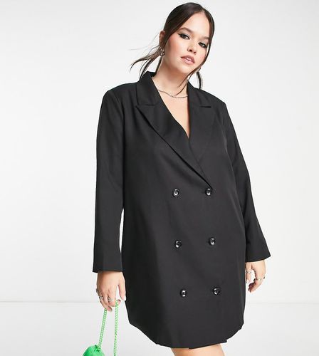 Urban Threads Plus - Vestito blazer oversize con stampa cachemire - Urban Threads Curve - Modalova