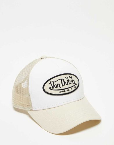 Boston - Cappellino stile trucker bianco e beige - Von Dutch - Modalova