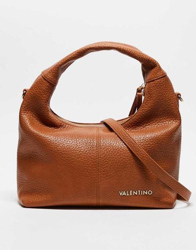 Valentino - Stem - Borsa da spalla morbida color cuoio con tracolla rimovibile - Valentino Bags - Modalova