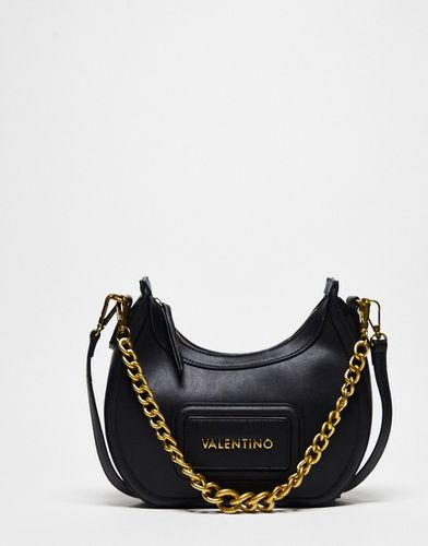 Valentino - Snowy - Borsa da spalla nera con catenina color oro - Valentino Bags - Modalova