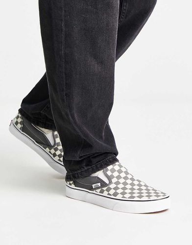 Classic - Sneakers grigie senza lacci a scacchi - Vans - Modalova