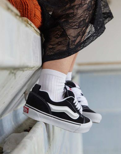 Knu Skool - Sneakers nere e bianche con suola spessa - Vans - Modalova