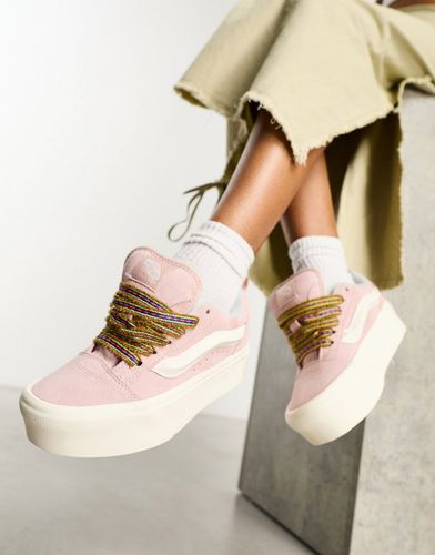 Knu Stack - Sneakers rosa con lacci multicolore - Vans - Modalova
