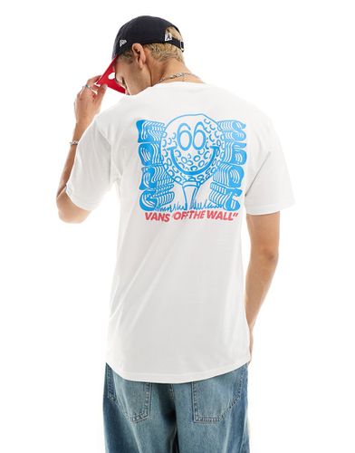 Long Shot - T-shirt bianca con stampa sulla schiena - Vans - Modalova