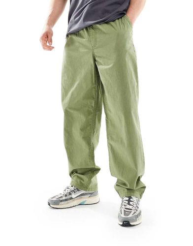 Range - Pantaloni extra ampi con elastico in vita oliva - Vans - Modalova