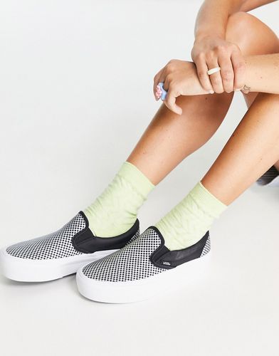 Sparkle Check Slip-on - Sneakers nere e bianche con suola platform - Vans - Modalova