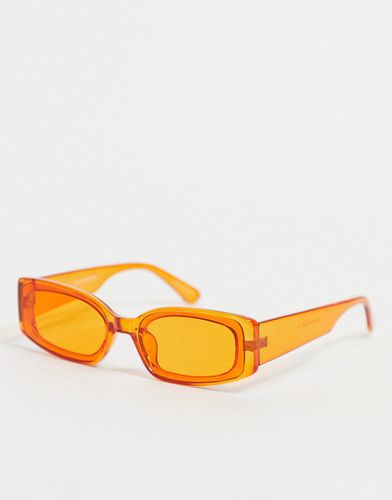 Occhiali da sole rettangolari arancioni - Vero Moda - Modalova