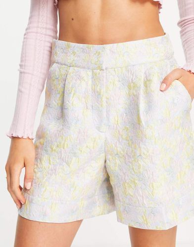 Pantaloncini jacquard con stampa pastello in coordinato - Vero Moda - Modalova