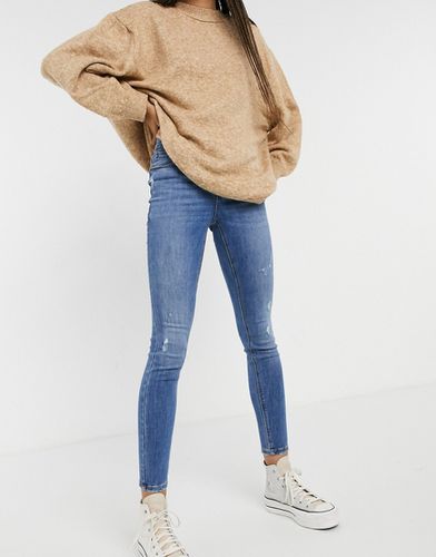 Sophia - Jeans skinny a vita alta con abrasioni medio - Vero Moda - Modalova