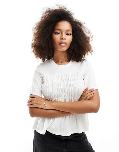 T-shirt grembiule bianca a maniche corte - Vero Moda - Modalova