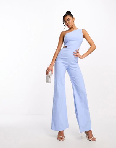 Tuta jumpsuit monospalla a fondo ampio chiaro - Vesper - Modalova